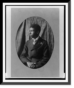 Antique Portrait - Young African American man, half-length portrait (2)