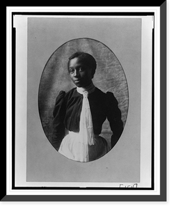 Historic Framed Print, [African American woman, half-length portrait, facing left] - 7,  17-7/8" x 21-7/8"