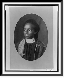 African American woman, head-and-shoulders portrait, facing left - 9, Vintage Print