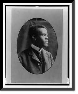 Historic Framed Print, [African American man, head-and-shoulders portrait, facing right] - 4,  17-7/8" x 21-7/8"