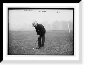Historic Framed Print, Chas. H. Seely, playing golf, Baltusrol,  17-7/8" x 21-7/8"