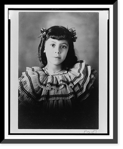 African American girl, head-and-shoulders portrait, facing front - 2, Vintage Wall Art