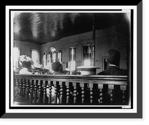 African Americans in church in Georgia Classic, Vintage Print