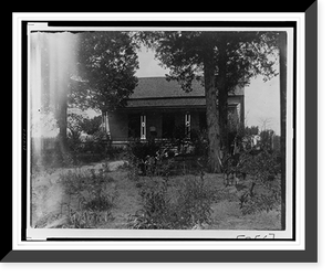 Historic Framed Print, [Exterior view of farmhouse],  17-7/8" x 21-7/8"