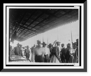 African Americans at sheltered outdoor market or fair Classic, Antique Poster