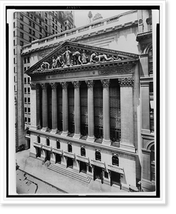 Historic Street Photo - New York City - New York Stock Exchange