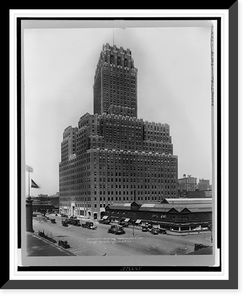 New York Telephone Bldg., West & Vesey Sts, Antique Print