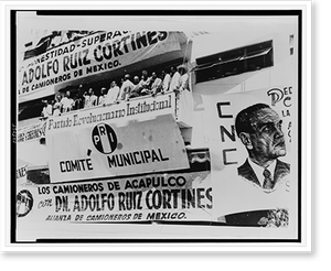 Antique Architecture - Presidential candidate Adolfo Ruiz Cortines