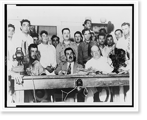 Antique Working Life - Mexican President Lazaro Cardenas meeting