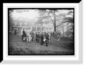 Spectators and golfers at match, Baltusrol Classic, Historic Print