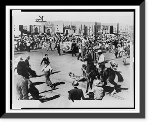 Riot between Mexican Indians, Communists, and Gold Shirts" in front of the National Palace in Mexico City", Historic Print