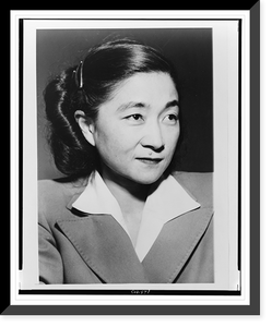 Iva Ikuko Toguri D'Aquino, Tokyo Rose, head-and-shoulders portrait, facing right, Antique Print