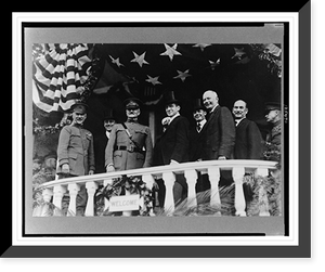 Historic Framed Print, General Pershing and guests of honor at Washington parade, Sept. 17, 1919,  17-7/8" x 21-7/8"