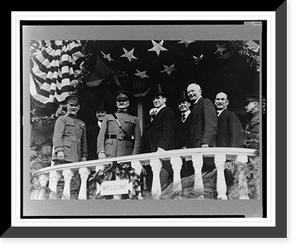 Vintage Americana Print - General Pershing and guests of honor, 1919