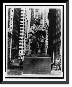 Monument to Mayor de Peyster, Bowling Green, New York City Classic, Vintage Wall Art