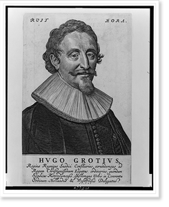 Black & White Photo - Hugo Grotius - Historic Wall Art Gift
