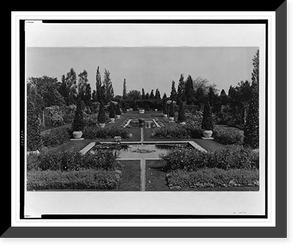 A.C. James home, Suprise Valley", view of the Blue Garden, showing artificial ponds, Newport, Rhode Island" - 3, Antique Wall Art