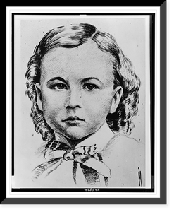 Charles Brewster Ross at four year of age, bust portrait, facing front, Antique Poster