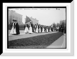 Historic Framed Print, Barnard College. Academic procession on Tree Day, Class of 1911, New York,  17-7/8" x 21-7/8"