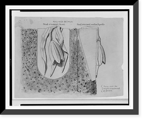 Monumental headstone. Ornament. Full-size details - 2, Vintage Wall Art