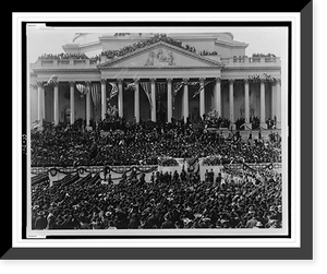 Historic Framed Print, [Crowd at inauguration of Theodore Roosevelt],  17-7/8" x 21-7/8"