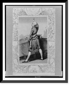 Historic Framed Print, [Maximilien Robespierre, full-length portrait, standing, facing left, right hand raised].C. Voyer sc.,  17-7/8" x 21-7/8"