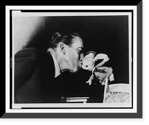 Historic Framed Print, Ed Sullivan and the Italian Mouse are seen on The Ed Sullivan Show"",  17-7/8" x 21-7/8"