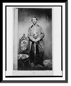 Historic Framed Print, [Capt. John D. Ritter, Union officer in the 32nd Indiana Regiment, full-length portrait, standing, facing front].Runnion's Art Gallery, Indianapolis.,  17-7/8" x 21-7/8"