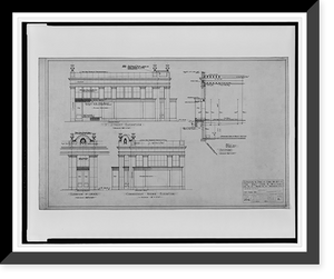 Historic Framed Print, [Alterations to a store building with apartments above for Mrs. John R. Williams, 1725-1727 Connecticut Avenue, N.W., Washington, D.C. S St./corner and Conn. Ave. elevations],  17-7/8" x 21-7/8"
