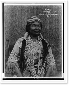 Black & White Photo - Che-na-wah-Weitch-ah-wah - Vintage Home Decor Print