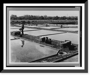 Salt pan at Laspinas i.e., Las Pi&ntilde;as, Rizal, Philippine Islands, Vintage Poster