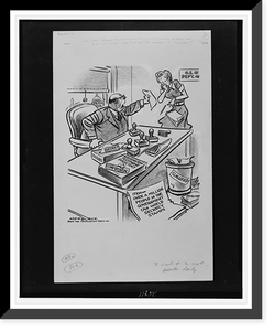 On this order for a new typewriter ribbon - did you know you forgot to stamp it 'secret'?".Herblock.", Antique Wall Art