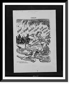 Fiddler.Herblock, Historic Print
