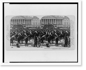 Vintage Americana Print - President McKinley delivering his inaugural