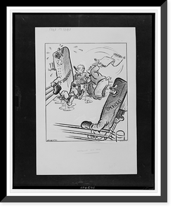 Historic Framed Print, Working on him.Herblock.,  17-7/8" x 21-7/8"