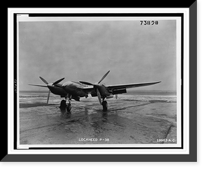 Lockheed P-38, Vintage Wall Art