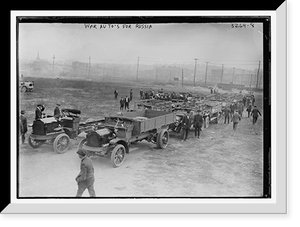 Historic Framed Print, War Auto for Russia - 2,  17-7/8" x 21-7/8"