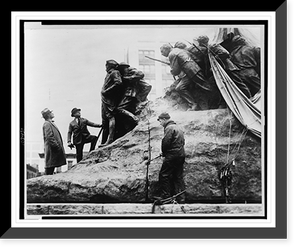 Gutzon Borglum inspects his latest creation Classic, Antique Wall Art
