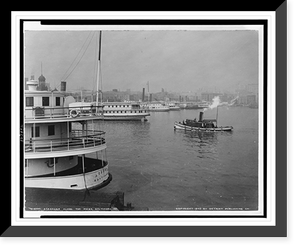 Black & White Photo - Baltimore, Maryland - Steamers along the piers