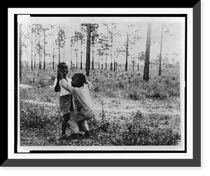 African American children playing outdoors, Eatonville, Florida, Historic Reproduction