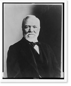 Historic Portrait - Andrew Carnegie, half-length portrait, facing front
