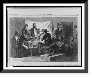 Secret meeting of southern unionists.sketched by our special artist, A.R. Waud. - 2, Antique Wall Art