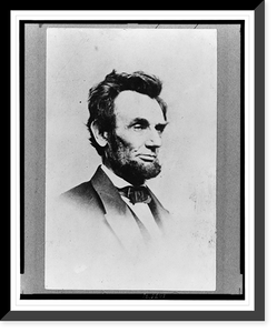 Historic Framed Print, [Abraham Lincoln, head-and-shoulders portrait, facing right] - 2,  17-7/8" x 21-7/8"