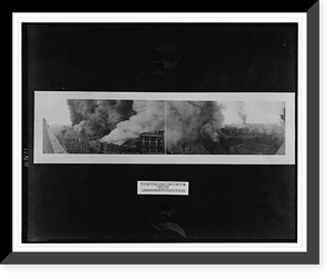 The Burning of San Francisco, April 18, view from the Merchant's Exchange Bld, Antique Print