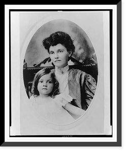 Mrs. Thomas P. Gore and her only child, Vintage Wall Art