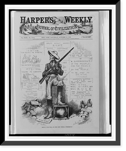 Death at the polls, and free from federal interference".Th. Nast.", Vintage Wall Art