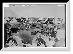 Historic Framed Print, Engl. Motor scouts in Fr.,  17-7/8" x 21-7/8"