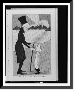 Antique Scenic Print - William Wordsworth in the Lake District