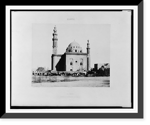 Historic Framed Print, Le Kaire - mosqu&eacute;e du Sultan Ha&ccedil;an (le tombeau).F&eacute;lix Teynard.,  17-7/8" x 21-7/8"