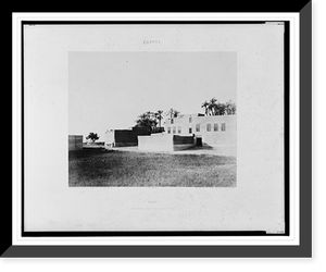 Historic Framed Print, Syout - habitations Arabes sur le bord du Nil.F&eacute;lix Teynard.,  17-7/8" x 21-7/8"